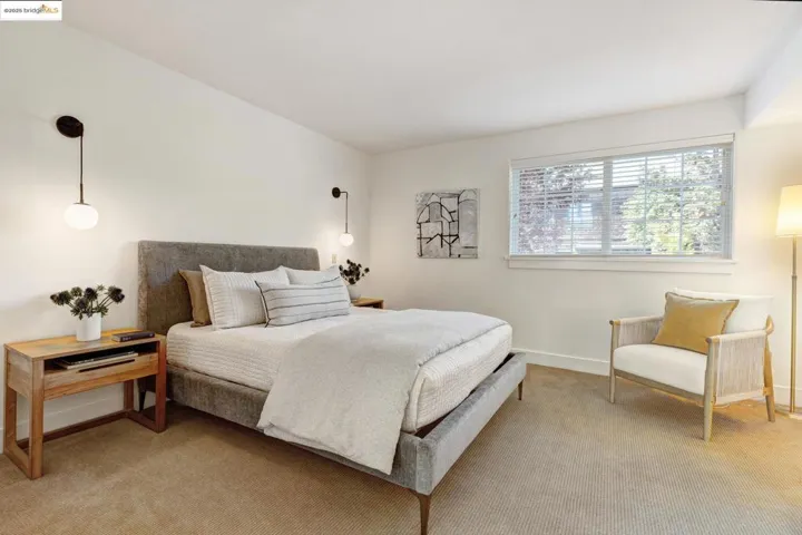 Lower level bedroom with attached bathroom