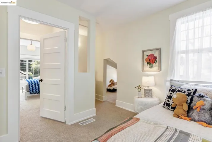 Upper bedroom, with study alcove, and play nook