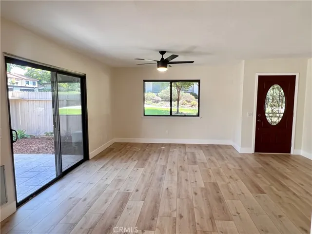 Looking from dining area back towards front door