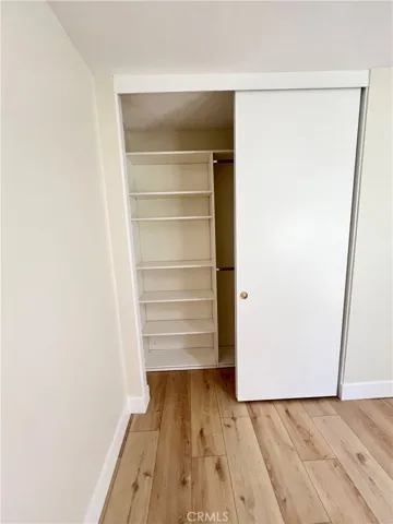 Shelves on one side