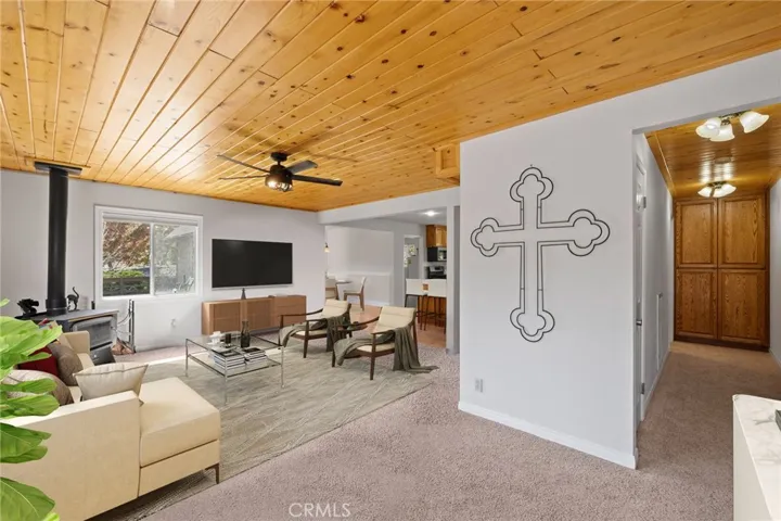 Digitally staged to show potential layout