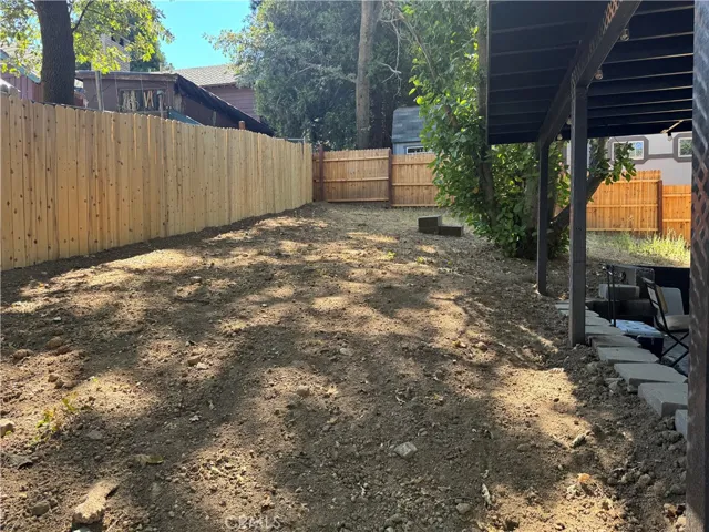 huge fenced yard