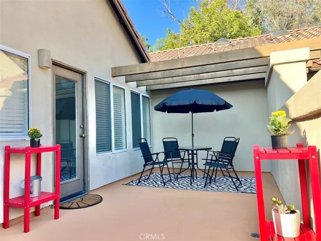 Another view of the balcony that is off the master bedroom.