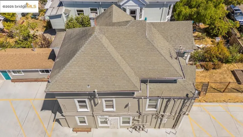 View from above of property