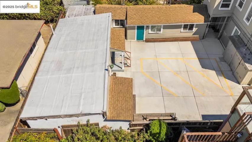 View from above of property