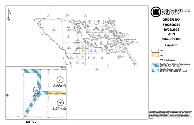 Plotted Easements