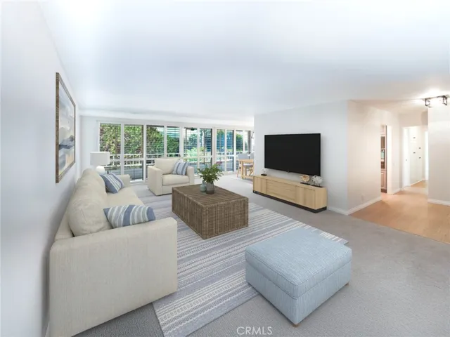 Living room - virtually staged