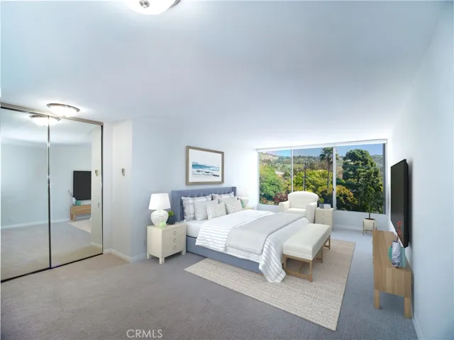 Primary bedroom - virtually staged