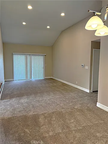 Recessed lighting in living room