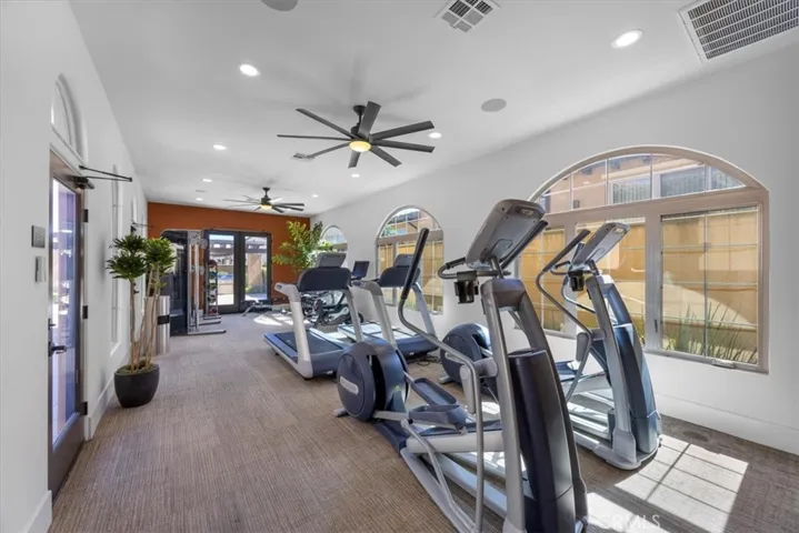 Fitness area exclusively for residents