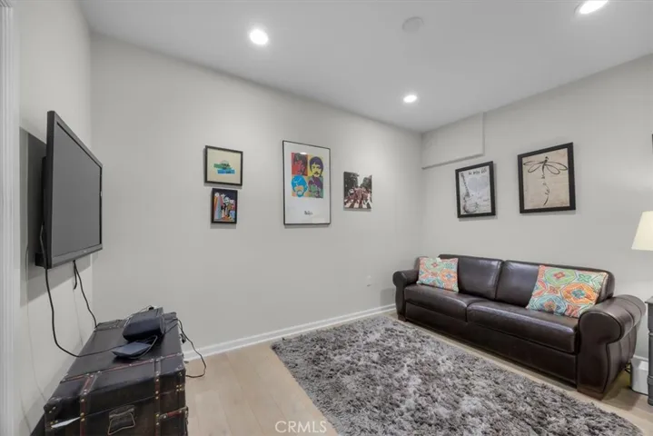 Main level flex room off the garage