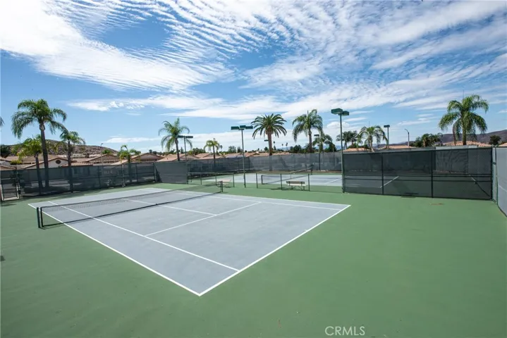 Two night lighted tennis courts.