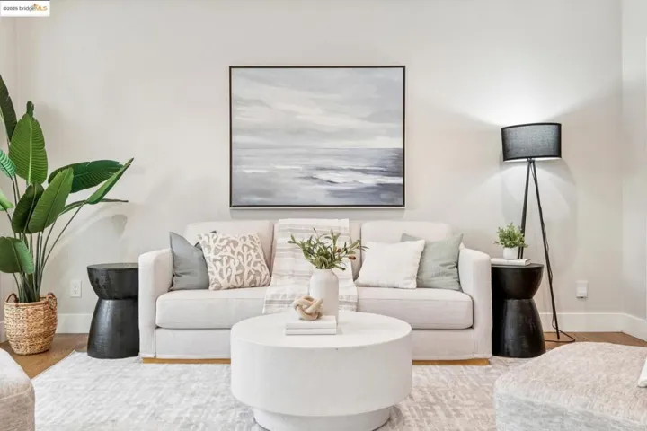 Living area featuring baseboards