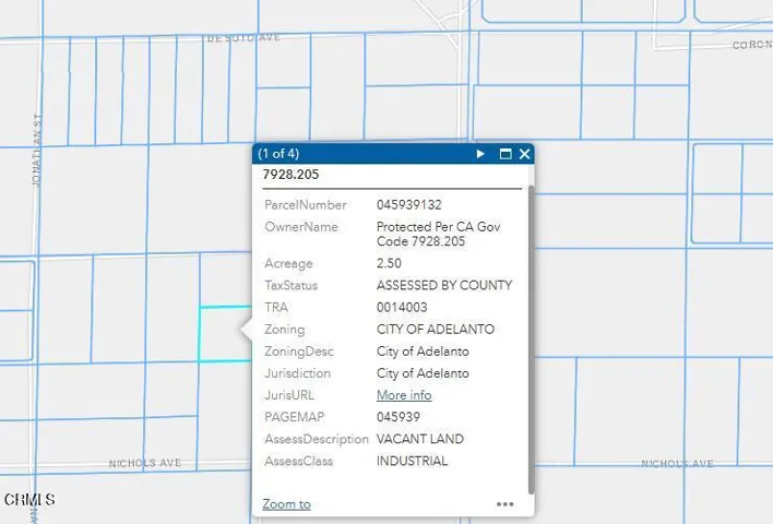 Map Industrial Zoning