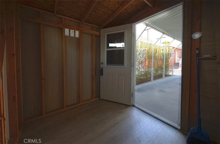 Shed interior