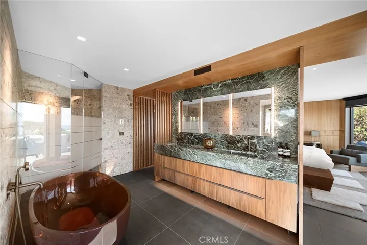 Primary Bath with Soaking Tub and Ocean Views