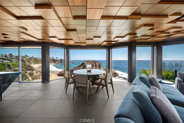 Custom Smart Home with Walnut Ceilings