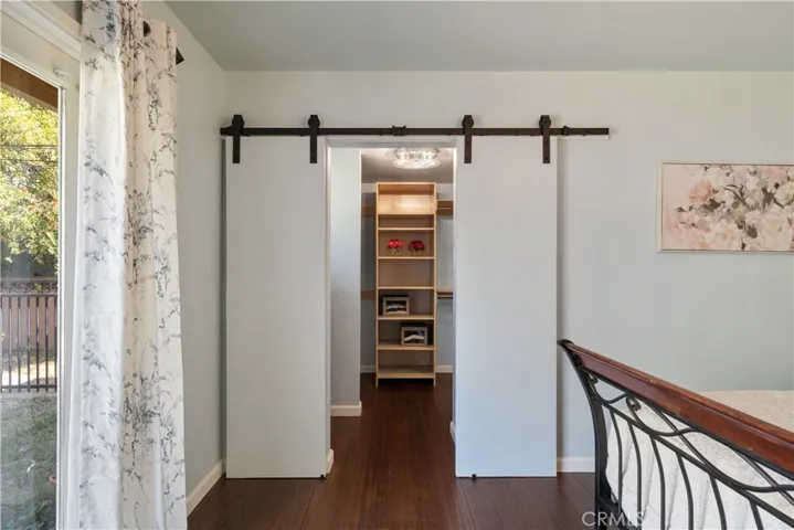 Walk in Closet With Sliding Barn Doors
