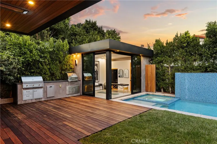 Patio facing Pool House