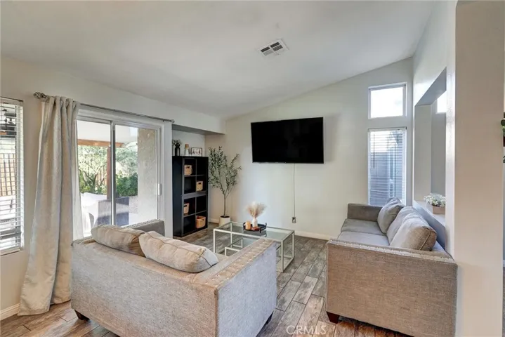 FAMILY ROOM LOOKING FROM KITCHEN