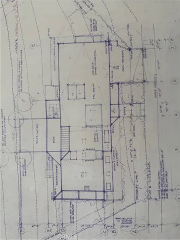Site plan showing property line.