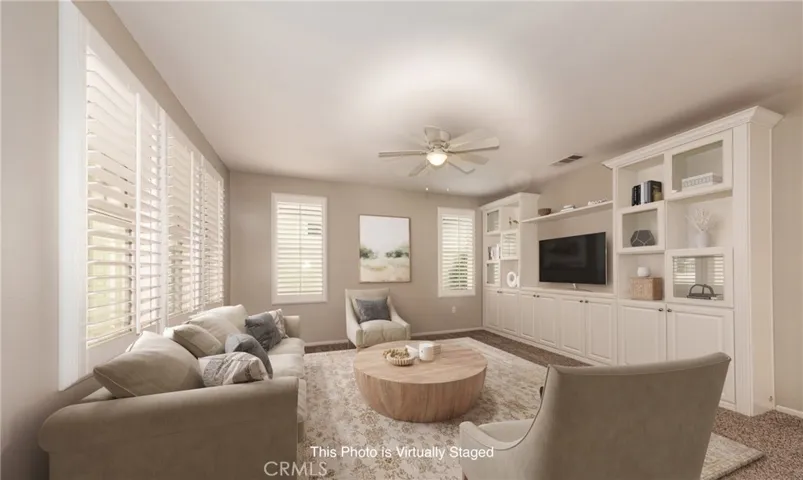 Living Room Virtually Staged