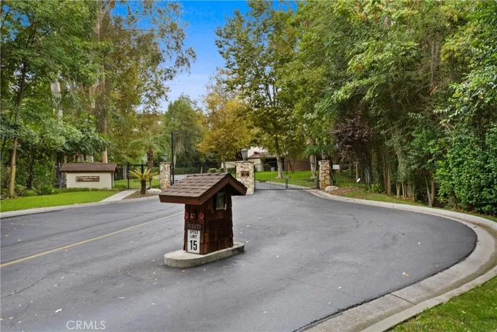 Entry to Friendly Woods Gated Community