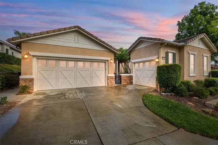 Front of Home, 2 Car Garage & Golf Cart Garage Next to Casita