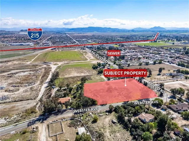 Vacant land 1/2 mile from the I-215 interchange