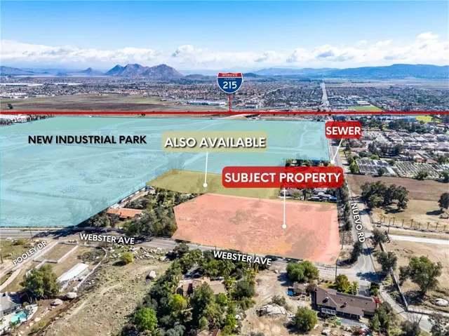 3.08 acres vacant land for sale in opportunity zone 1/2 mile from the I-215 interchange