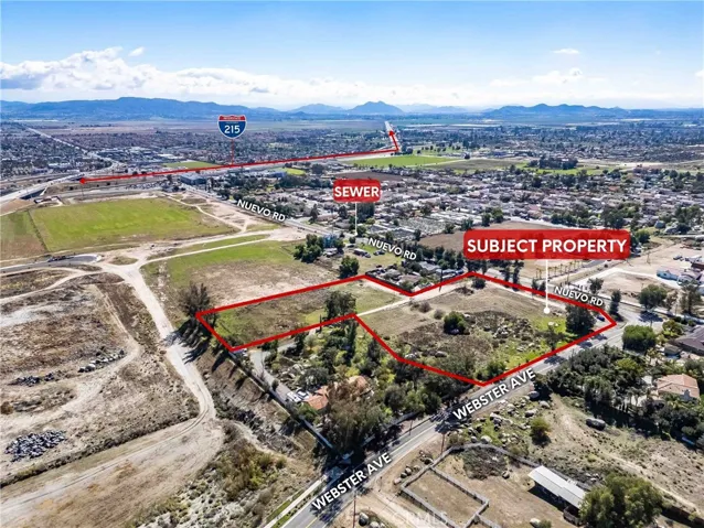 5.3 acres in Riverside County land with Mixed-Use Zoning, bordering Perris