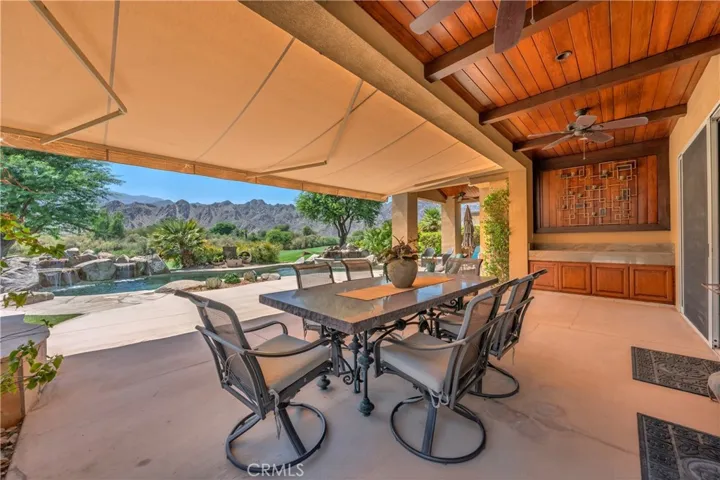 Electric Awning to extend covered shade area.