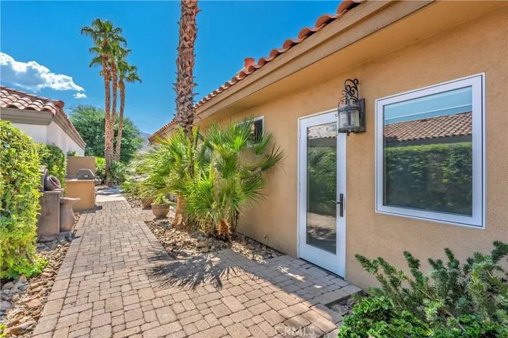 Side yard, BBQ area