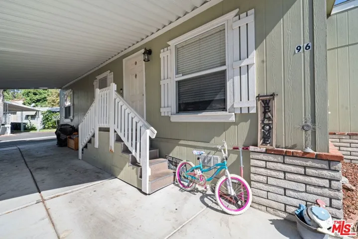 Front door from carport