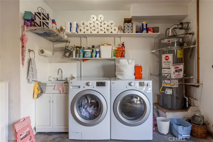 laundry in garage