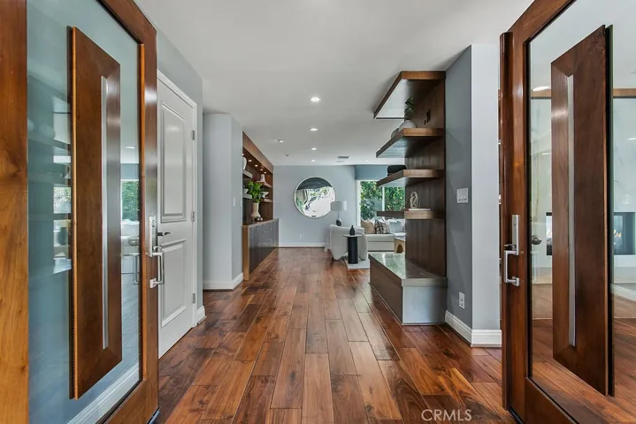 Double front doors.