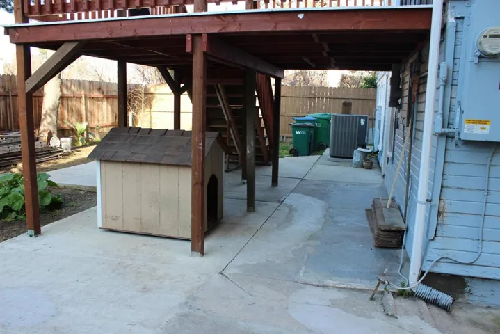 New Cement underneath the New deck