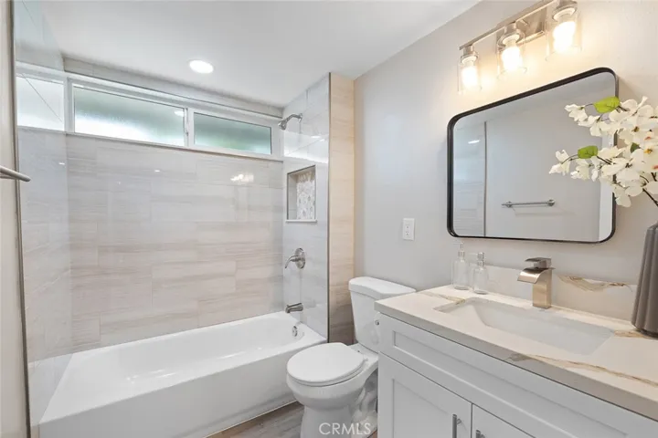 Hallway bathroom, fully remodeled.