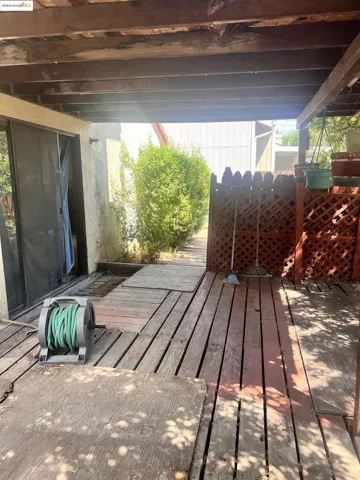 View of deck