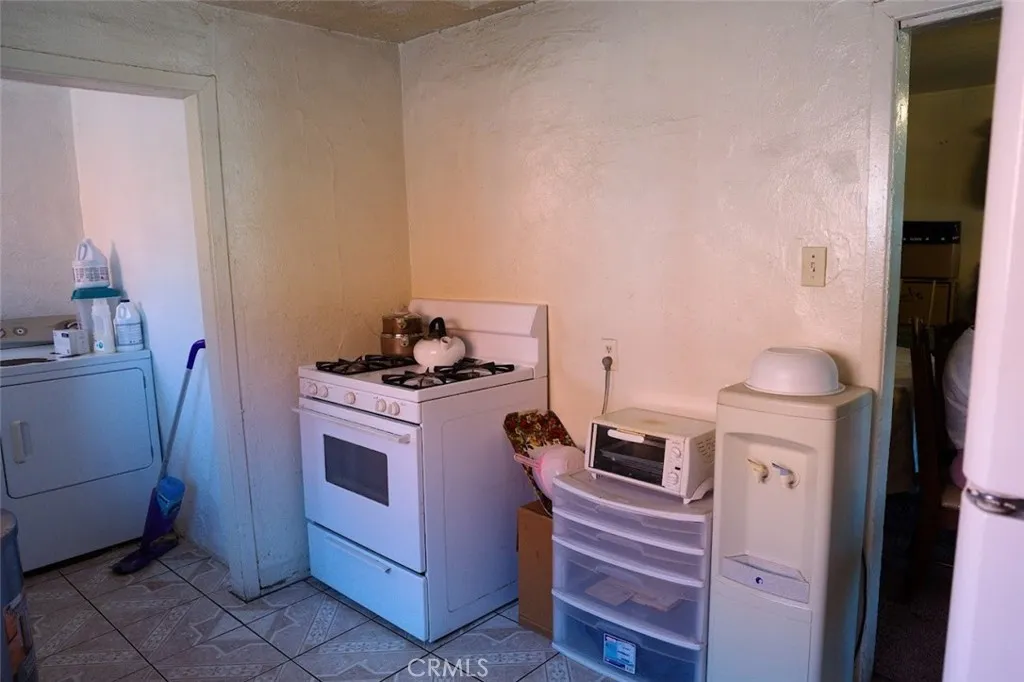 Stove Laundry Area View