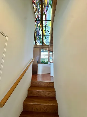Stairs from lower Primary bedroom to main level