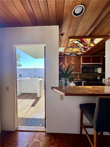 Side door to small patio off Dining Room