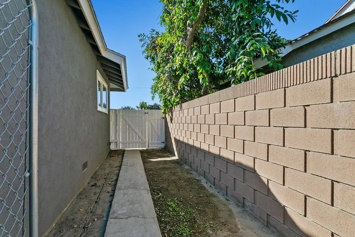 Each side of home has a gate for easier access