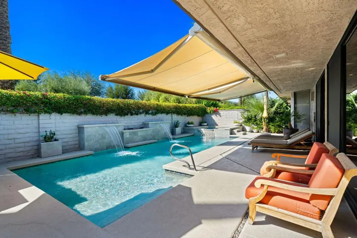 Backyard with Awnings