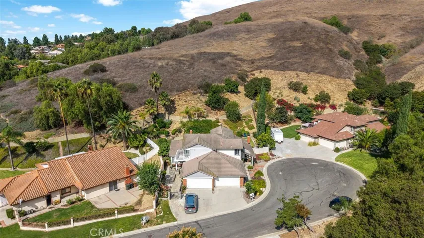 Hillside behind backyard