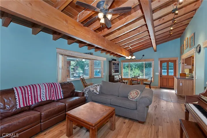 Living room and dining area