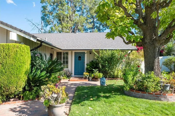 Lush front yard