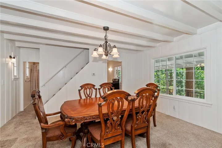 Dining room off the kitchen..