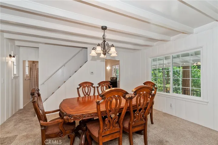 Dining room off the kitchen..