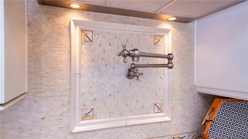 Pot Filler With Custom Backsplash
